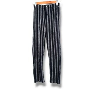 Brandy Melville‎ Pants Striped Elastic Waist Casual Trousers High Rise